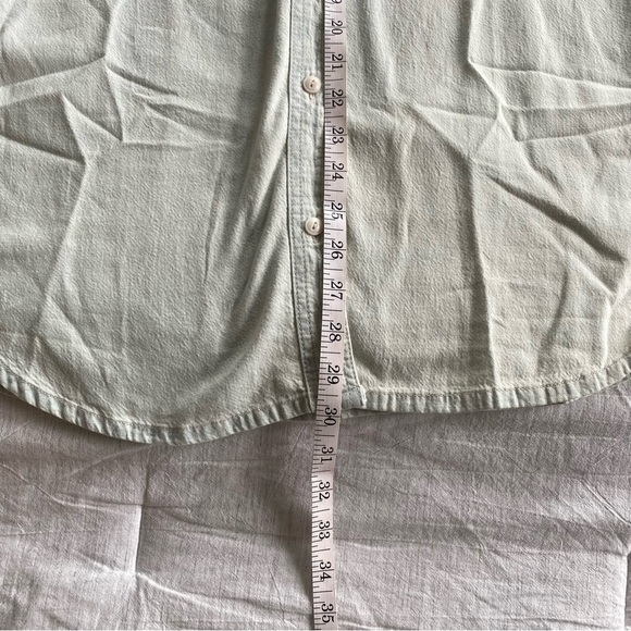 Madewell Denim Shirt Jacket Button Down Lightweight Cotton Small Light Wash NWT - Picture 13 of 14